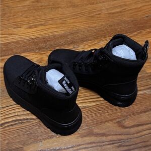 Black High-Top Sneakers